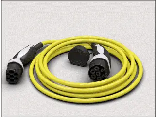 Fig. 1 Cable de carga para estaciones de carga con corriente alterna (CA).