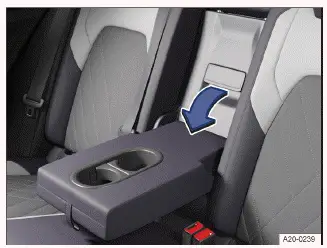 Fig. 1 Trampilla para cargas largas en el respaldo del asiento trasero (representación esquemática).